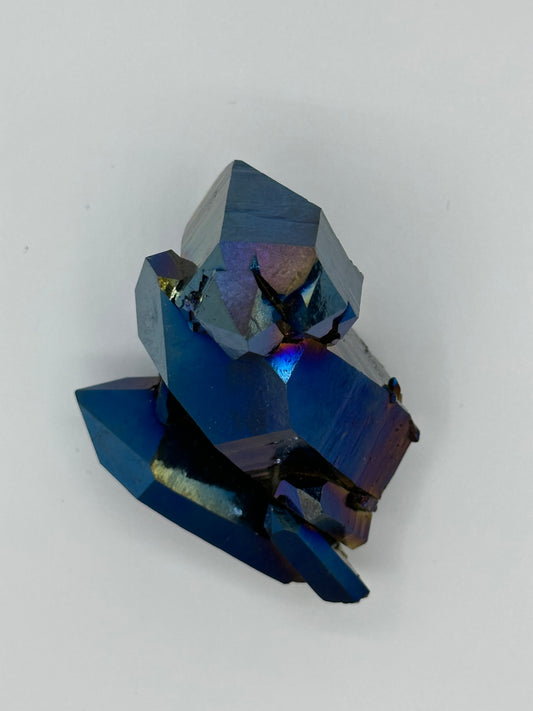 Cobalt Blue Coated Quartz Point