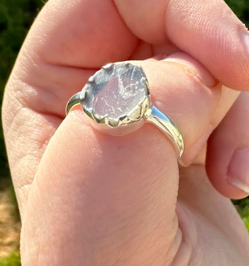 Moonstone Ring Rough Cut